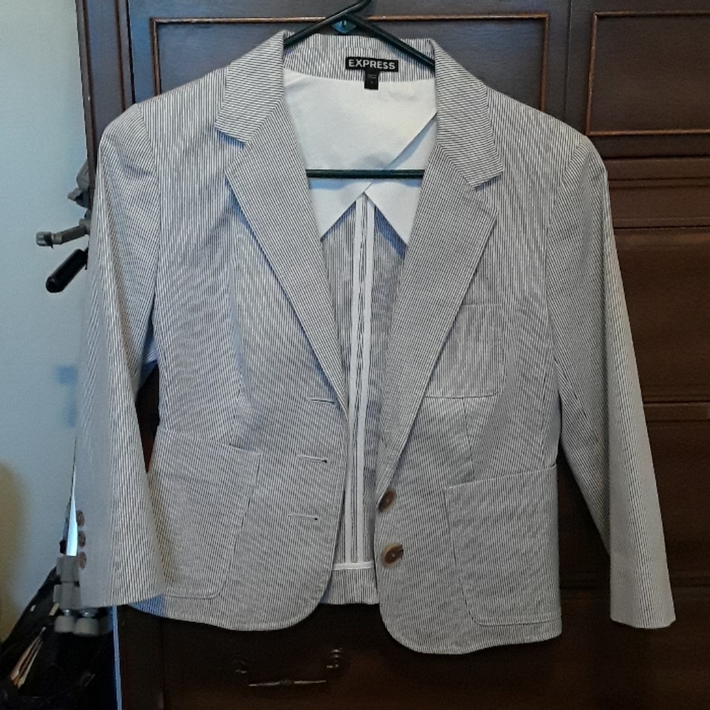 Ladies pinstripe Express blazer